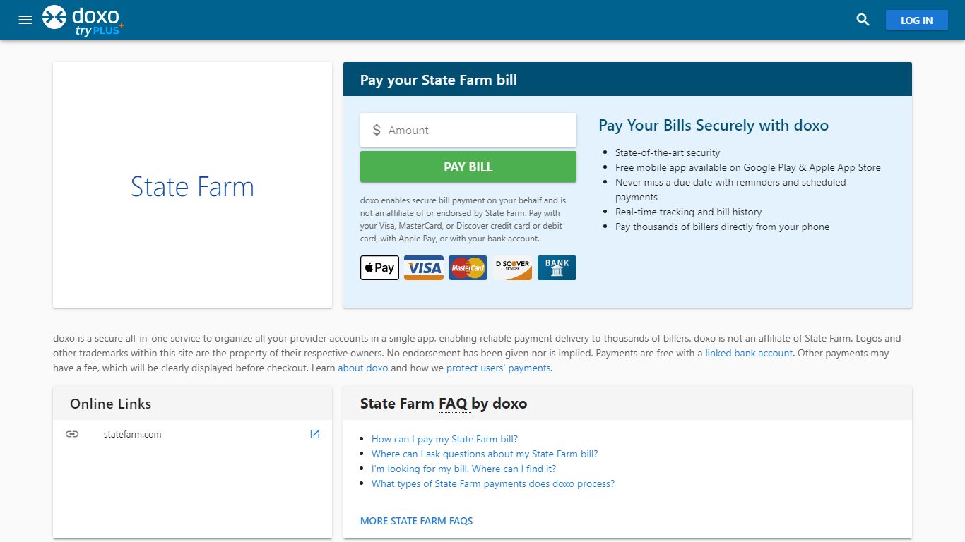 State Farm | Pay Your Bill Online | doxo.com